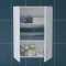 Шкаф подвесной белый глянец Санта Стандарт 401010 - 2