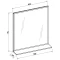 Зеркало 70x75,1 см белый глянец Sanflor Одри H0000001156 - 3