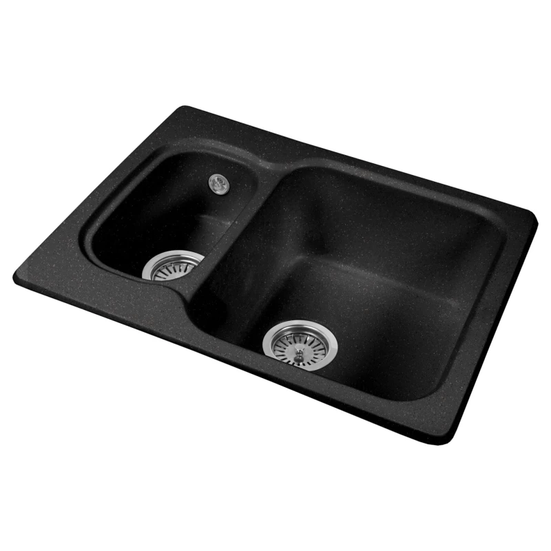 Кухонная мойка AquaGranitEx черный M-09(308)