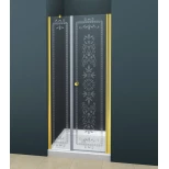 Изображение товара душевая дверь распашная cezares royal palace 190 см прозрачное с матовым узором royal palace-a-b-11-100+90-cp-g