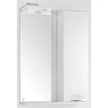 Изображение товара зеркальный шкаф 55x83 см белый глянец style line жасмин лс-00000039