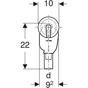 Изображение товара сифон для подключения слива бытовой техники geberit 152.234.21.1