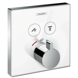 Изображение товара термостат для двух потребителей hansgrohe showerselect glass 15738400