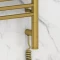 Полотенцесушитель электрический 600x300 состаренная латунь МЭМ правый, перемычка прямая Сунержа Богема 3.0 051-5805-6030 - 3