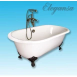 Изображение товара чугунная ванна 167,6x76,5 см elegansa gretta bronze v0000141