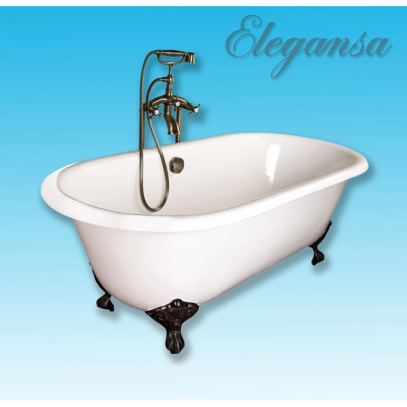 Чугунная ванна 167,6x76,5 см Elegansa Gretta Bronze V0000141