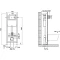 Комплект подвесной унитаз MEER MR-2100 + система инсталляции Jacob Delafon E33131RU-NF + E20859-CP-MTC - 9