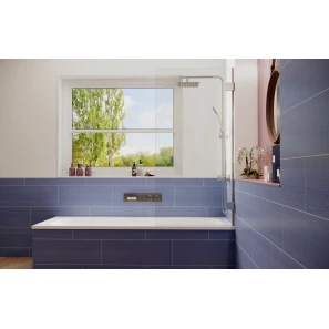 Изображение товара шторка для ванны 69,5 см ambassador bath screens 16041101 прозрачное