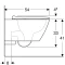 Комплект подвесной унитаз Geberit Smyle Square 500.683.01.1 + система инсталляции Jacob Delafon E5504-NF + E4316-00 - 20