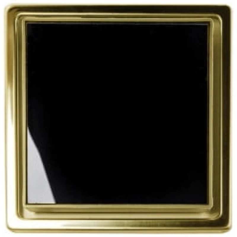 Душевой трап 94x94/50 мм золотой/черный глянец Pestan Confluo Standard Dry Black Glass Gold 1 13000172