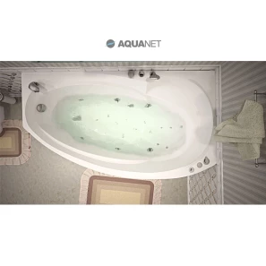 Изображение товара акриловая ванна 168,9,x99 см правая aquanet jersey 00205329