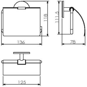 Изображение товара держатель туалетной бумаги на клейкой основе langberger molveno 30841a