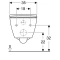 Комплект подвесной унитаз Geberit Smyle Square 500.683.01.1 + система инсталляции Jacob Delafon E5504-NF + E4316-CP - 18