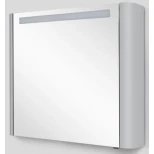 Изображение товара зеркальный шкаф 80x70 см серый шелк глянец l am.pm sensation m30mcl0801fg