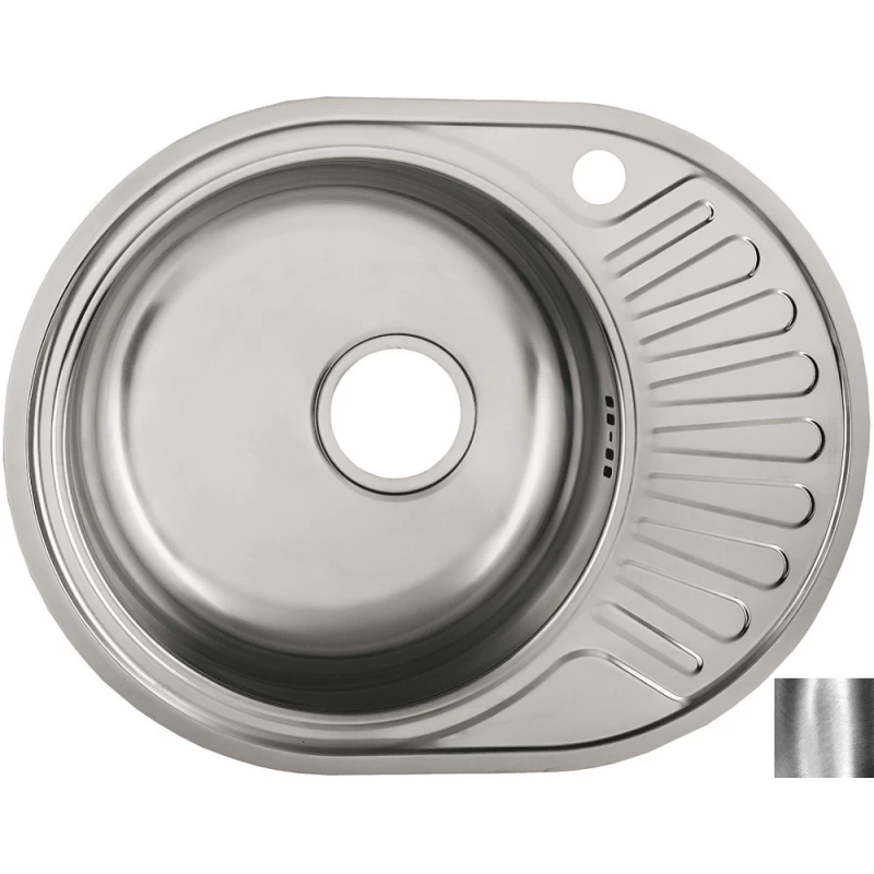 Кухонная мойка полированная сталь Ukinox Фаворит FAP577.447 -GT6K 2L