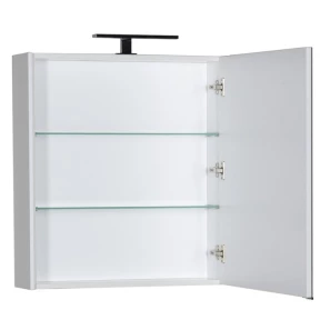 Изображение товара зеркальный шкаф 70x75 см белый aquanet латина 00179997