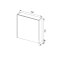 Зеркальный шкаф 70x75 см белый Aquanet Латина 00179997 - 3