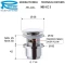 Донный клапан Remer 905CC2114NO - 2