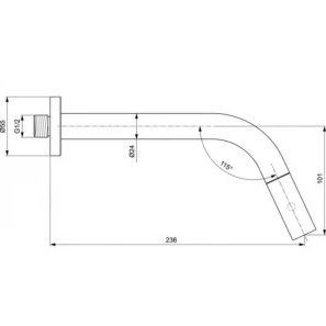 Изображение товара кран для холодной воды ideal standard idealstream f2847aa