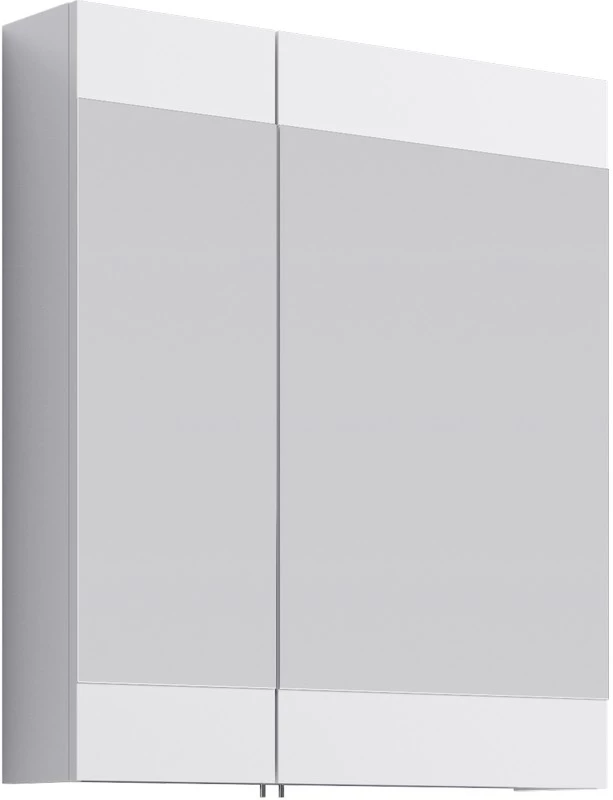 Зеркальный шкаф 70x80 см белый глянец Aqwella Brig Br.04.07/W