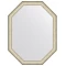 Зеркало 55x70 см брашированное серебро Evoform Octagon BY 7425 - 1
