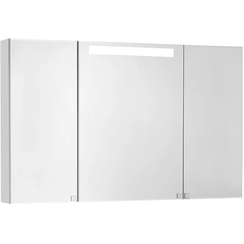 Зеркальный шкаф 120x75 см белый глянец Акватон Мадрид 1A113402MA010