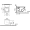 Комплект подвесной унитаз + система инсталляции VitrA Mia Round 9856B003-7200 - 5