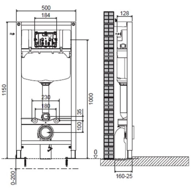 Комплект подвесной унитаз Gustavsberg Hygienic Flush 5G84HR01 + система инсталляции Jacob Delafon E24156-NF + E20859-7-BMT