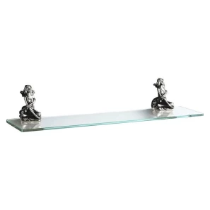 Изображение товара полка стеклянная 60 см серебро art&max athena am-0613-t