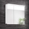 Зеркальный шкаф 70x72,2 см белый Diborg Katarine 77.4104 - 2