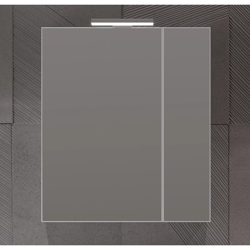 Зеркальный шкаф 70x80 см белый глянец Opadiris Арабеска 00-00005577