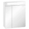 Зеркальный шкаф 66x54,5 см белый глянец Edelform Glass 2-623-00-S - 1