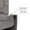 Подвесной безободковый унитаз с сиденьем микролифт Berges Ego XL 083216 - 5