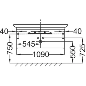 Изображение товара тумба палисандр шпон 109 см 1 ящик jacob delafon presquile eb1101-v13