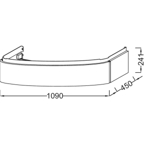 Изображение товара тумба палисандр шпон 109 см 1 ящик jacob delafon presquile eb1101-v13