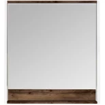 Изображение товара зеркало белый глянец/таксония темная 80x85 см акватон капри 1a230402kpdb0