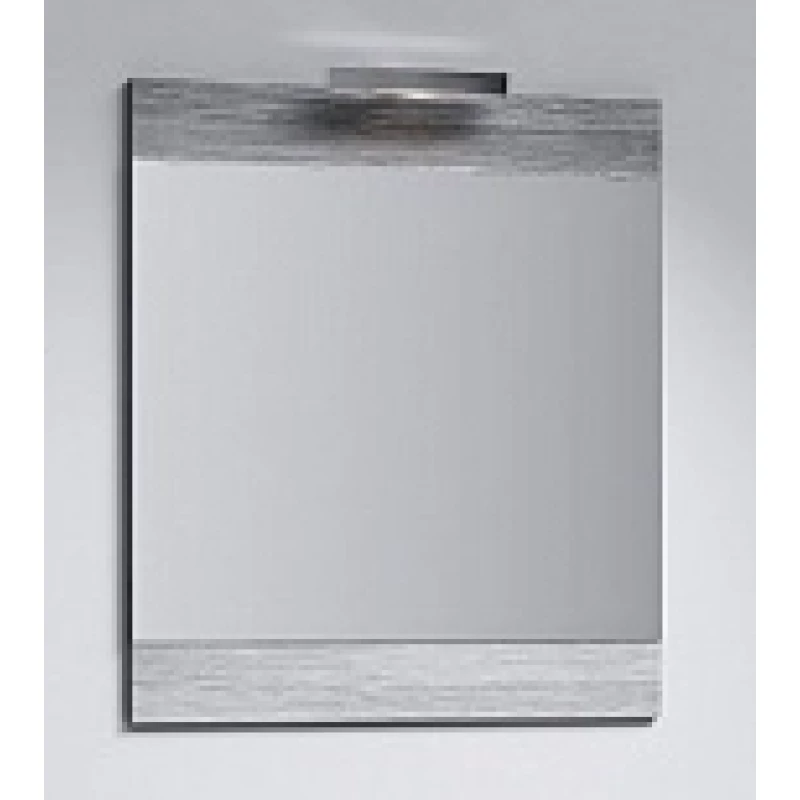 Зеркало 70x80 см со светильником дуб седой Br.02.07/Gray