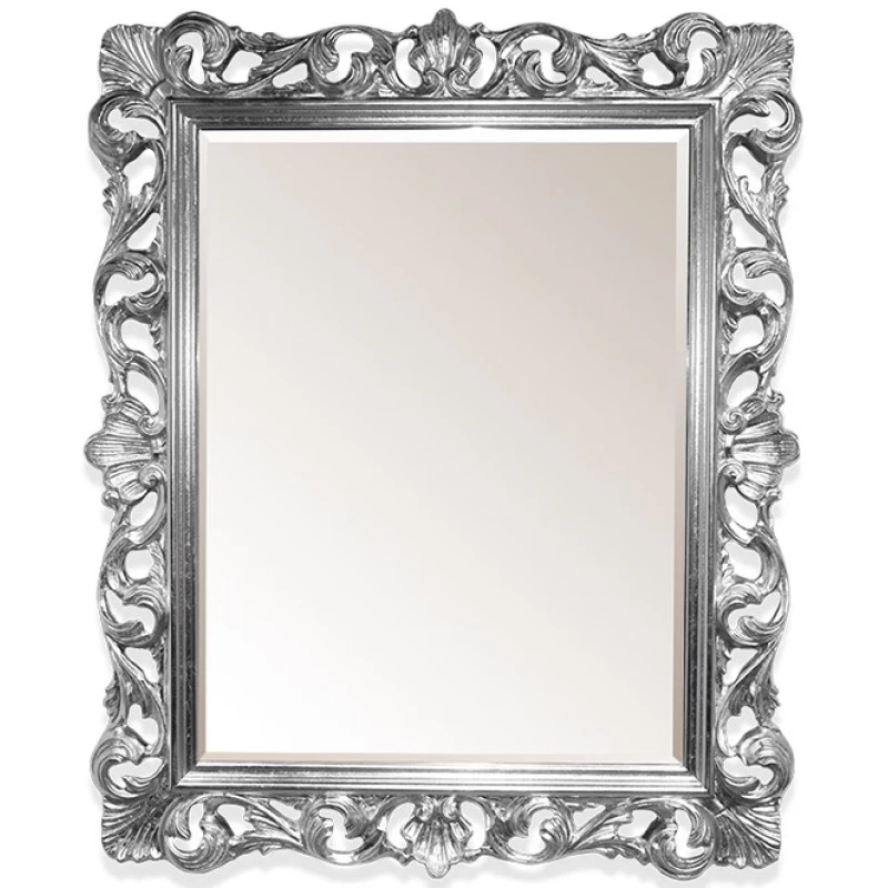 Зеркало 85x100 см глянцевое серебро Tiffany World TW03845arg.brillante