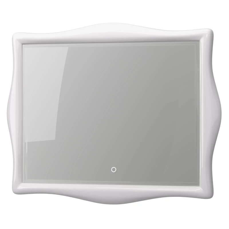 Зеркало белый глянец 105x90 см Aima Design Amethyst Light У51944