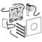 Система электронного управления смывом писсуара, питание от сети, защитная крышка типа 01 Geberit альпийский белый 116.021.11.5 - 5
