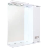 Изображение товара зеркальный шкаф 58x71,2 см белый глянец r onika балтика 205816