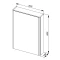 Зеркальный шкаф 60x85 см белый Aquanet Орлеан 00183076 - 8