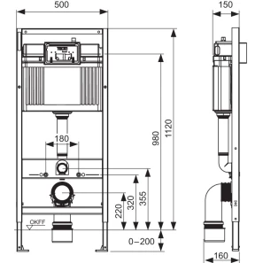 Изображение товара комплект подвесной унитаз + система инсталляции tece tecebase 9400412.wc1