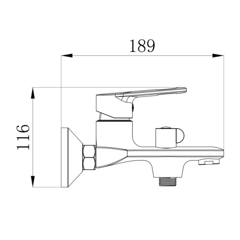 Смеситель для ванны РМС SL134-009E