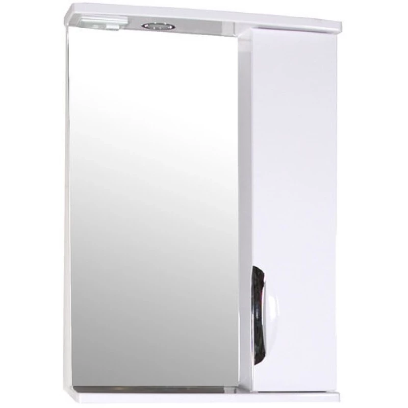 Зеркальный шкаф 51,2x75 см белый ASB-Mebel Мессина