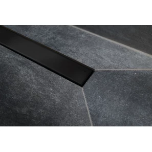 Изображение товара душевой канал 300 мм 2 в 1 с основой под плитку pestan confluo frameless black matte line 13701259