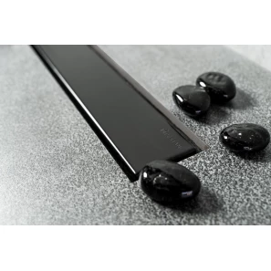 Изображение товара душевой канал 300 мм 2 в 1 с основой под плитку pestan confluo frameless black matte line 13701259