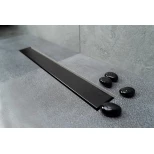 Изображение товара душевой канал 450 мм 2 в 1 с основой под плитку pestan confluo frameless black matte line 13701318