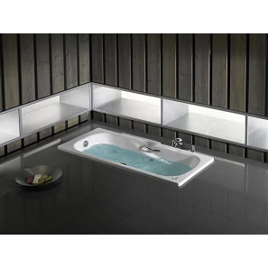 Изображение товара испанская чугунная ванна 170x75 см с противоскользящим покрытием roca malibu set/2309g000r/526803010/150412330
