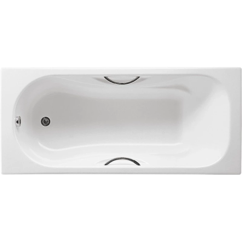 Чугунная ванна 170x75 см с противоскользящим покрытием Roca Malibu SET/2309G000R/526803010/150412330